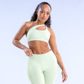 Impact Asymmetric Sports Bra Palm Green
