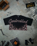 Inferno Cropped Pump Cover Pink