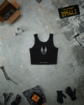 Cropped Chain Tank Midnight