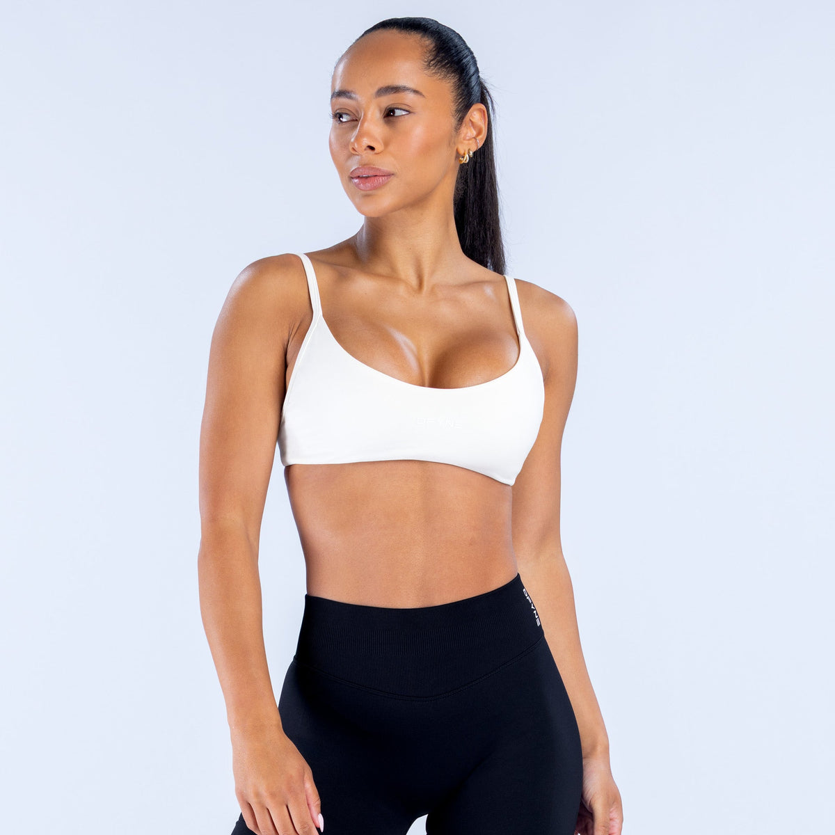 Impact Scoop Neck Bra Ivory