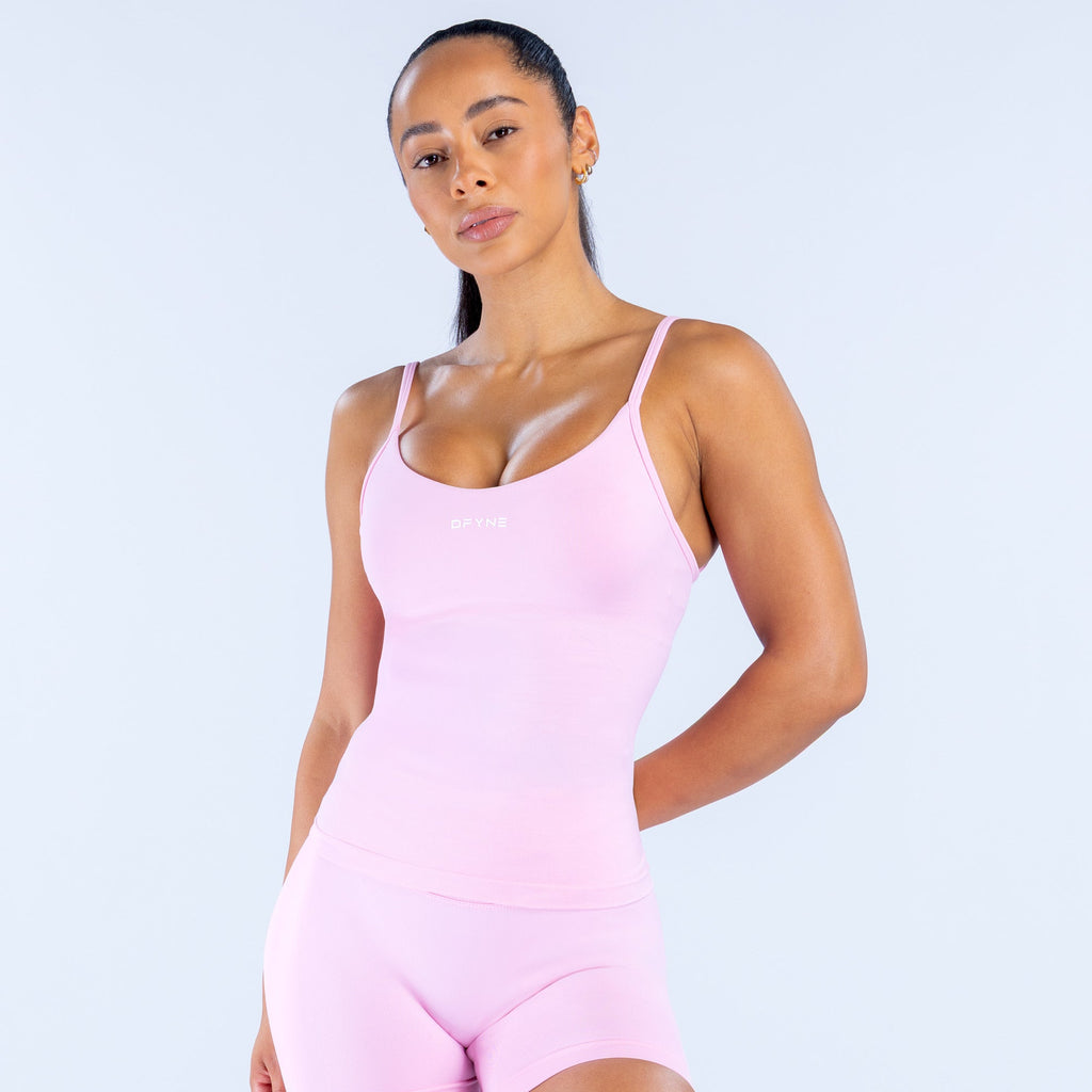 Impact Scoop Neck Top Light Rose Pink