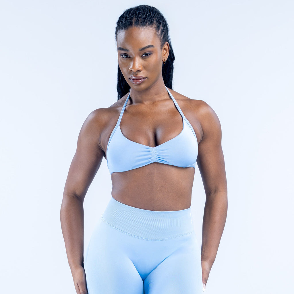 Impact Strappy Bra Ice Blue