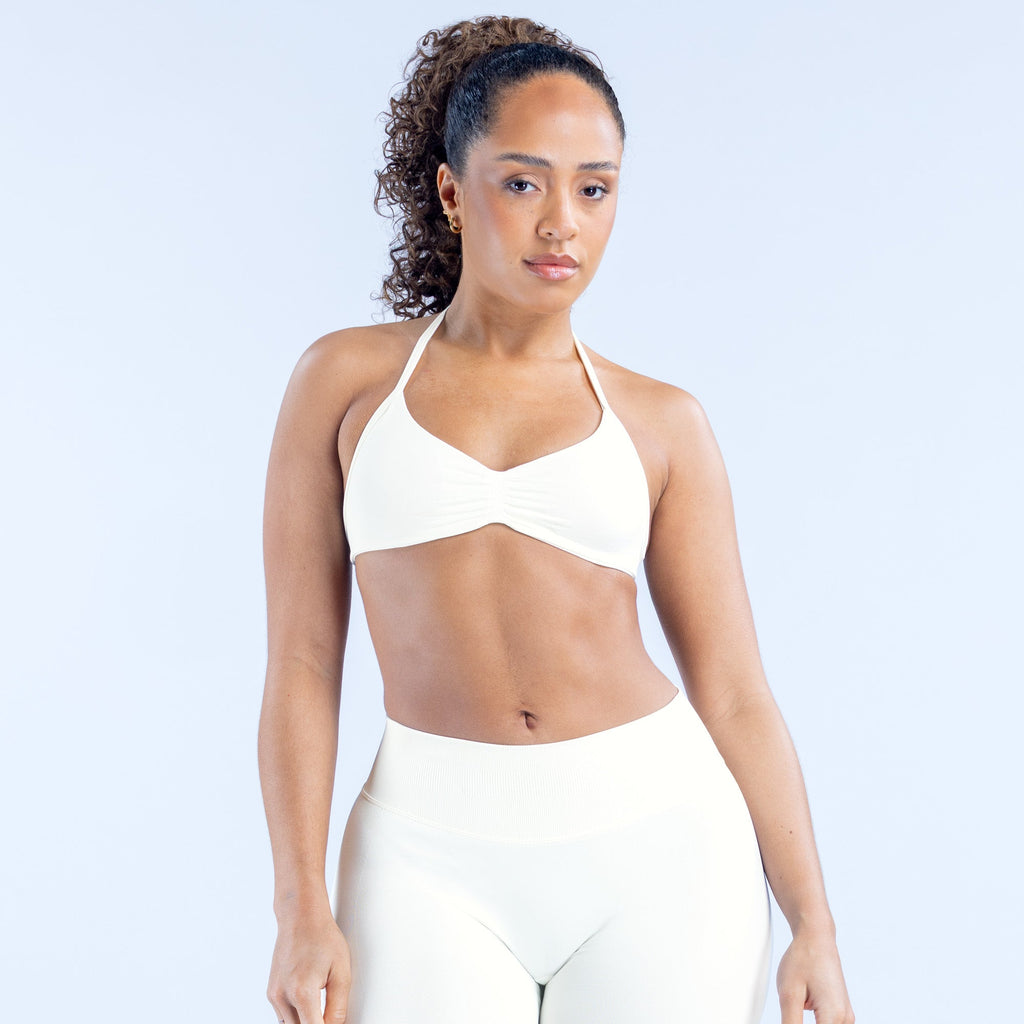 Impact Strappy Bra Ivory
