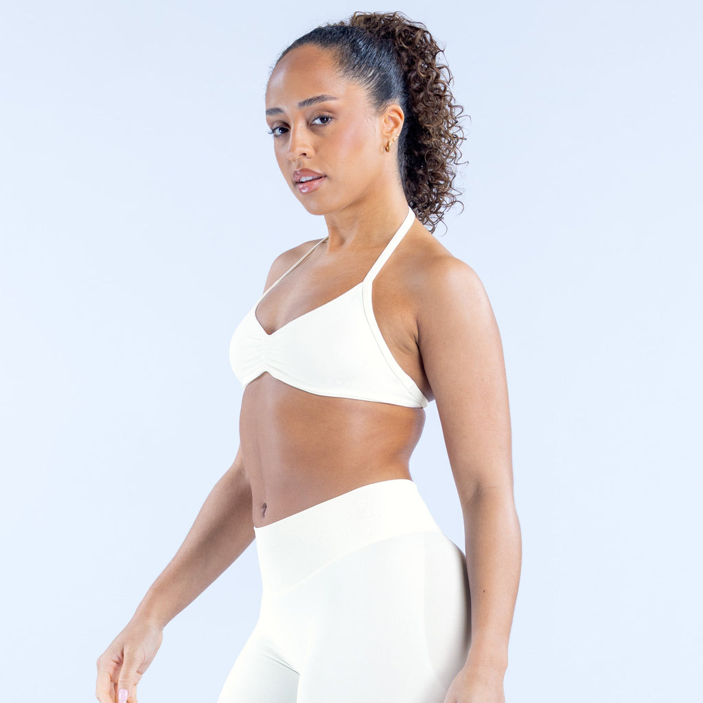 Impact Strappy Bra Ivory