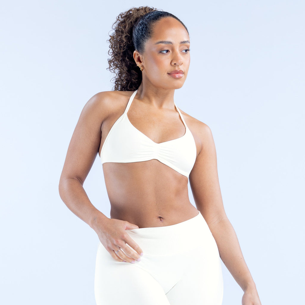 Impact Strappy Bra Ivory