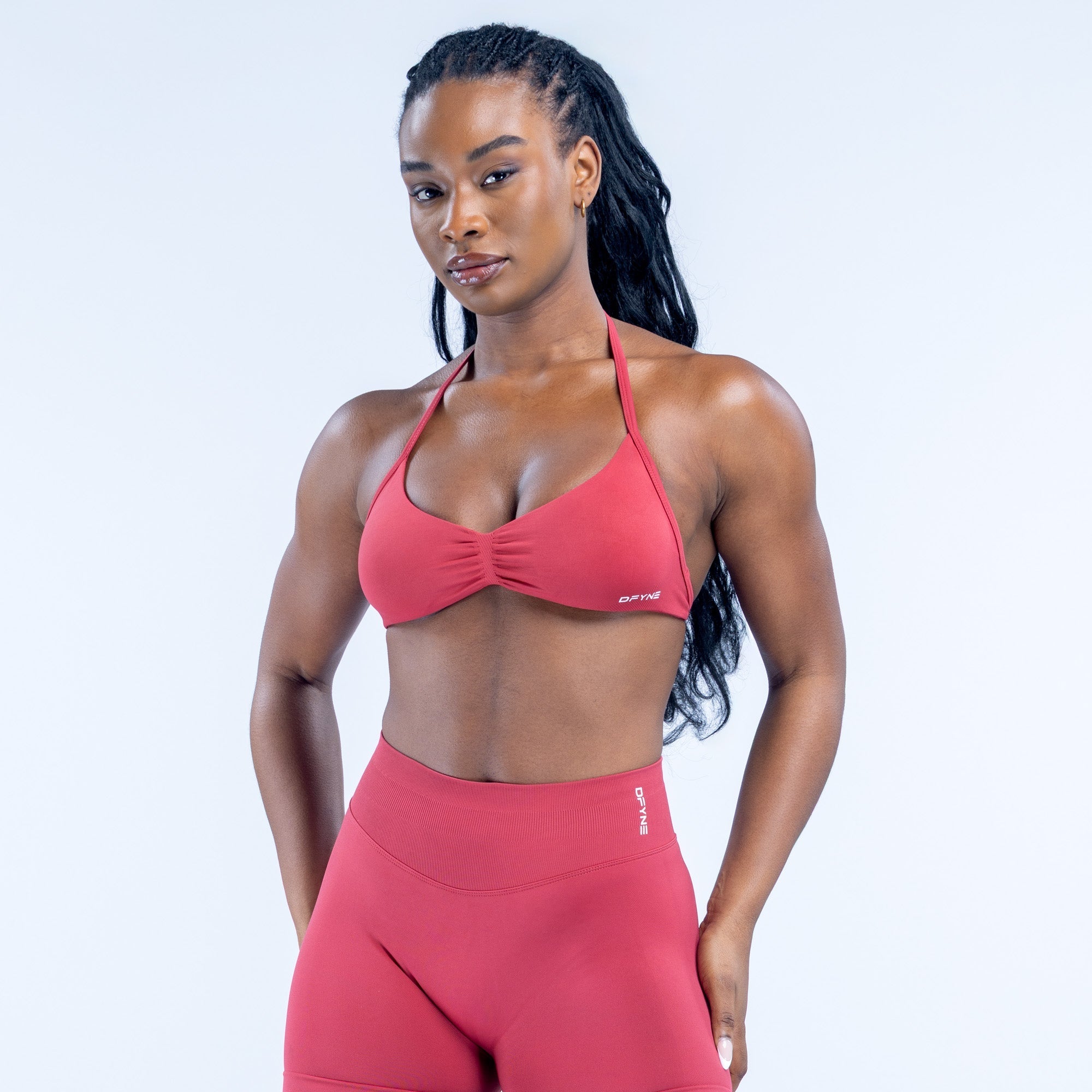 Impact Strappy Bra Raspberry