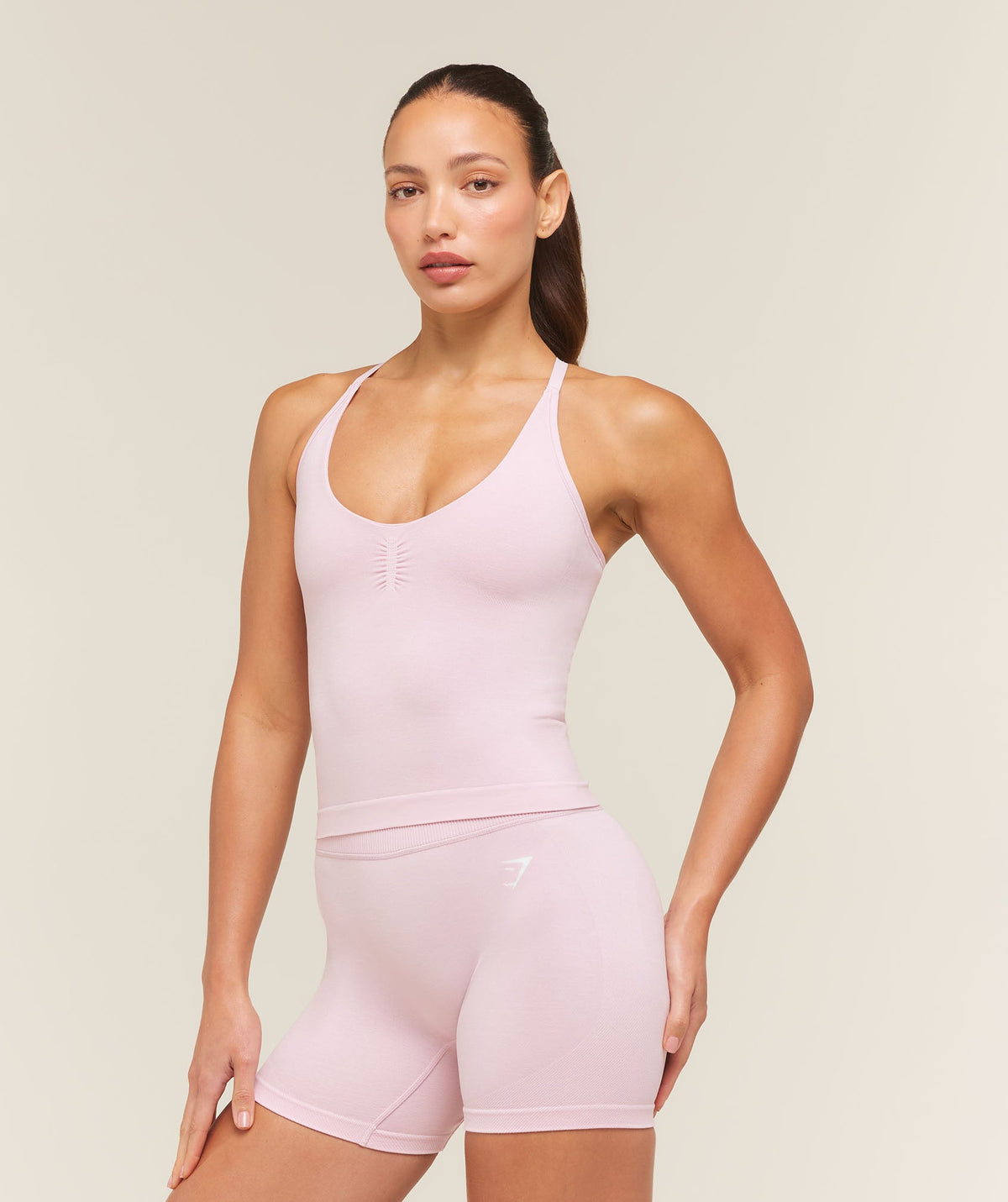 Relay Tank with Shelf - Haze Pink
