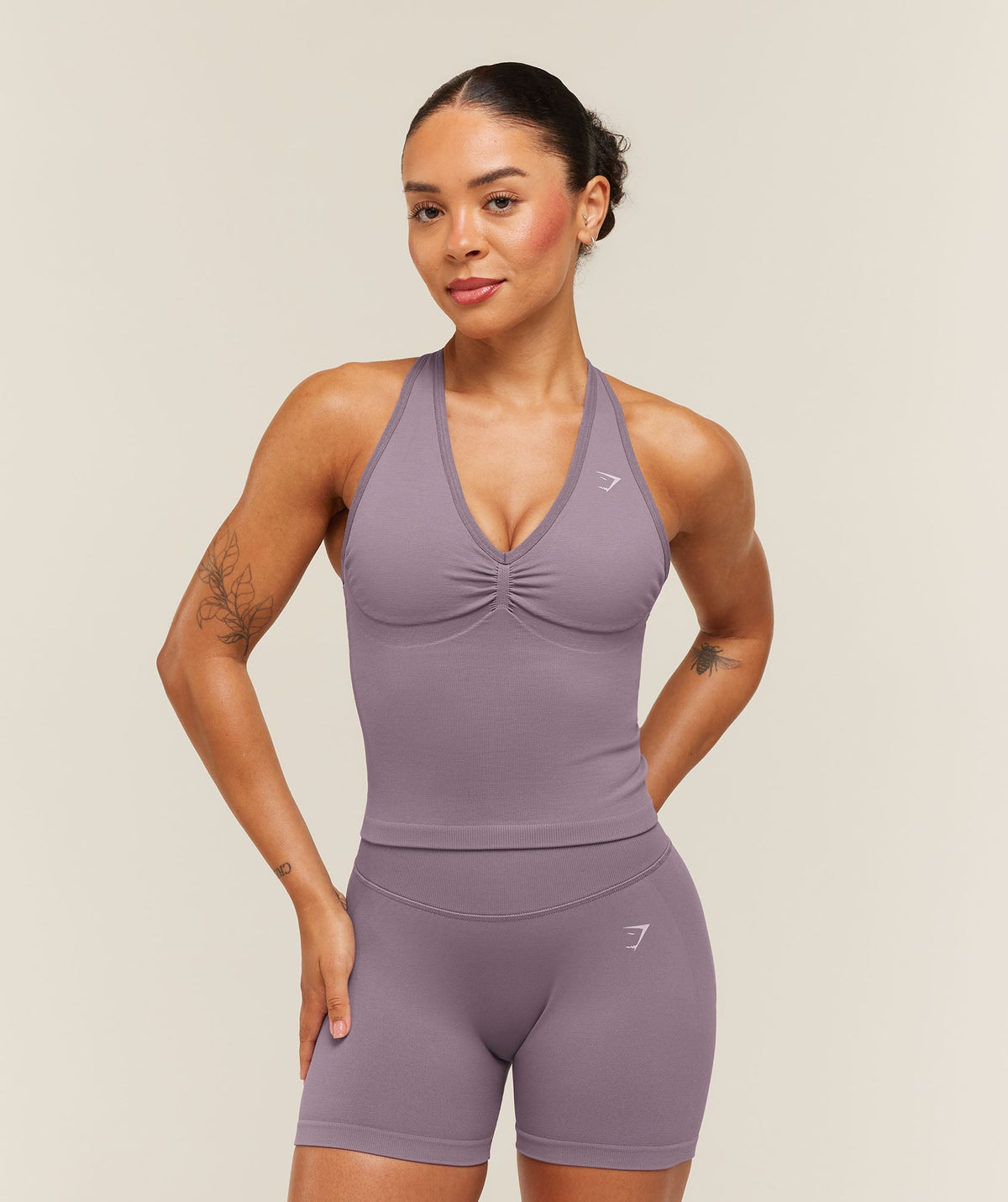 Lift Seamless Tank with Shelf - Dusk Purple