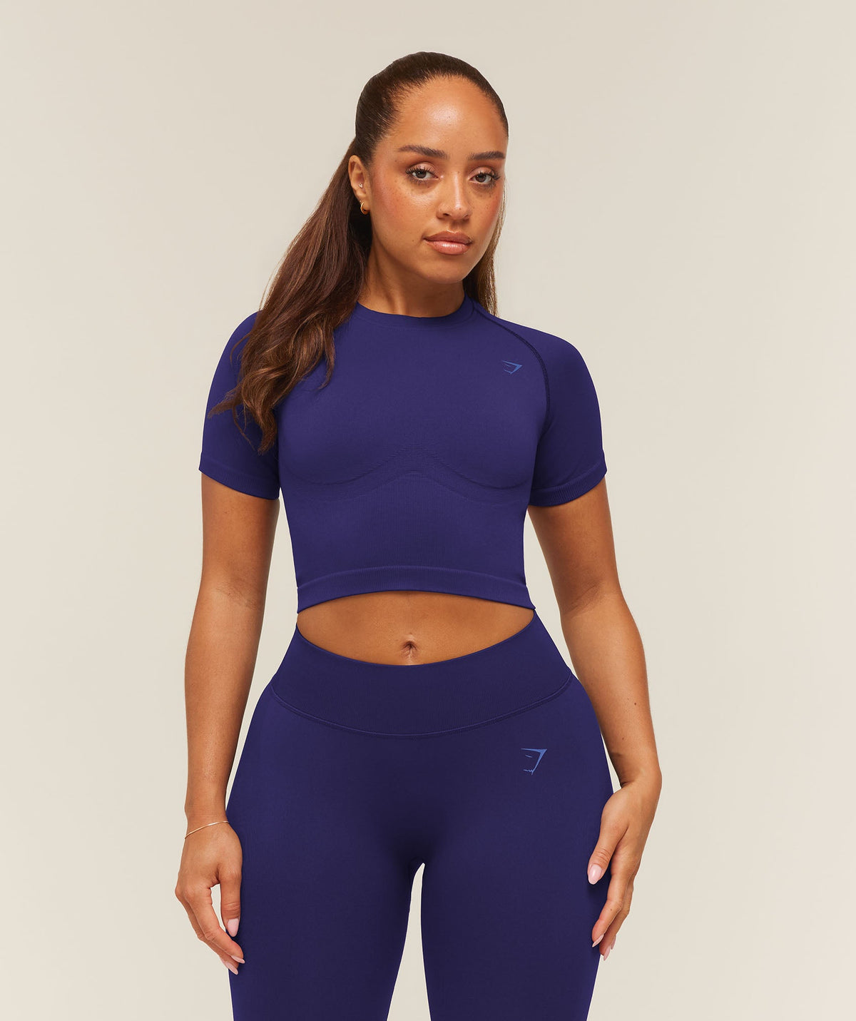 Lift Seamless Short Sleeve Top - Indigo Purple