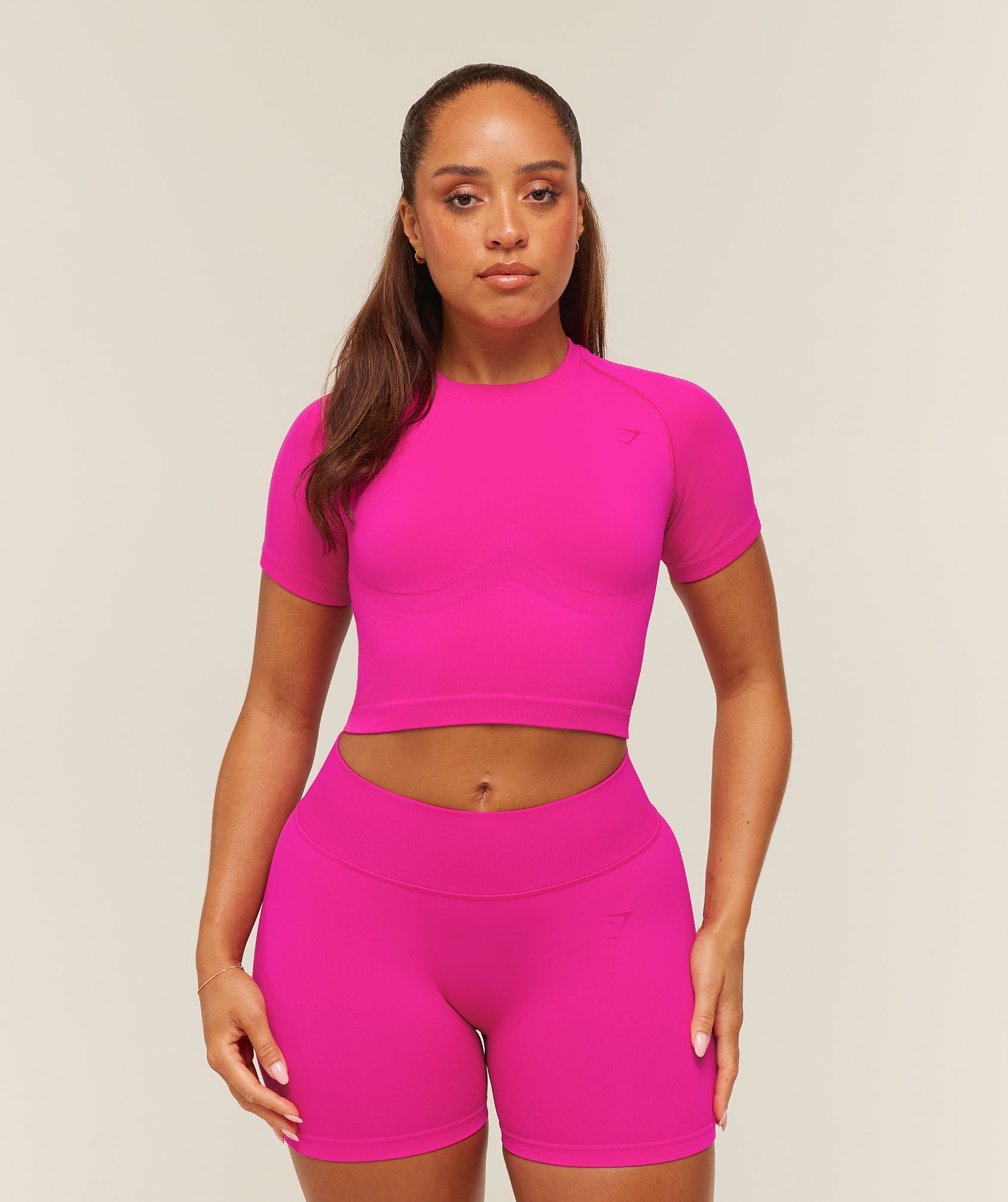 Lift Seamless Short Sleeve Top - Super-Set Pink