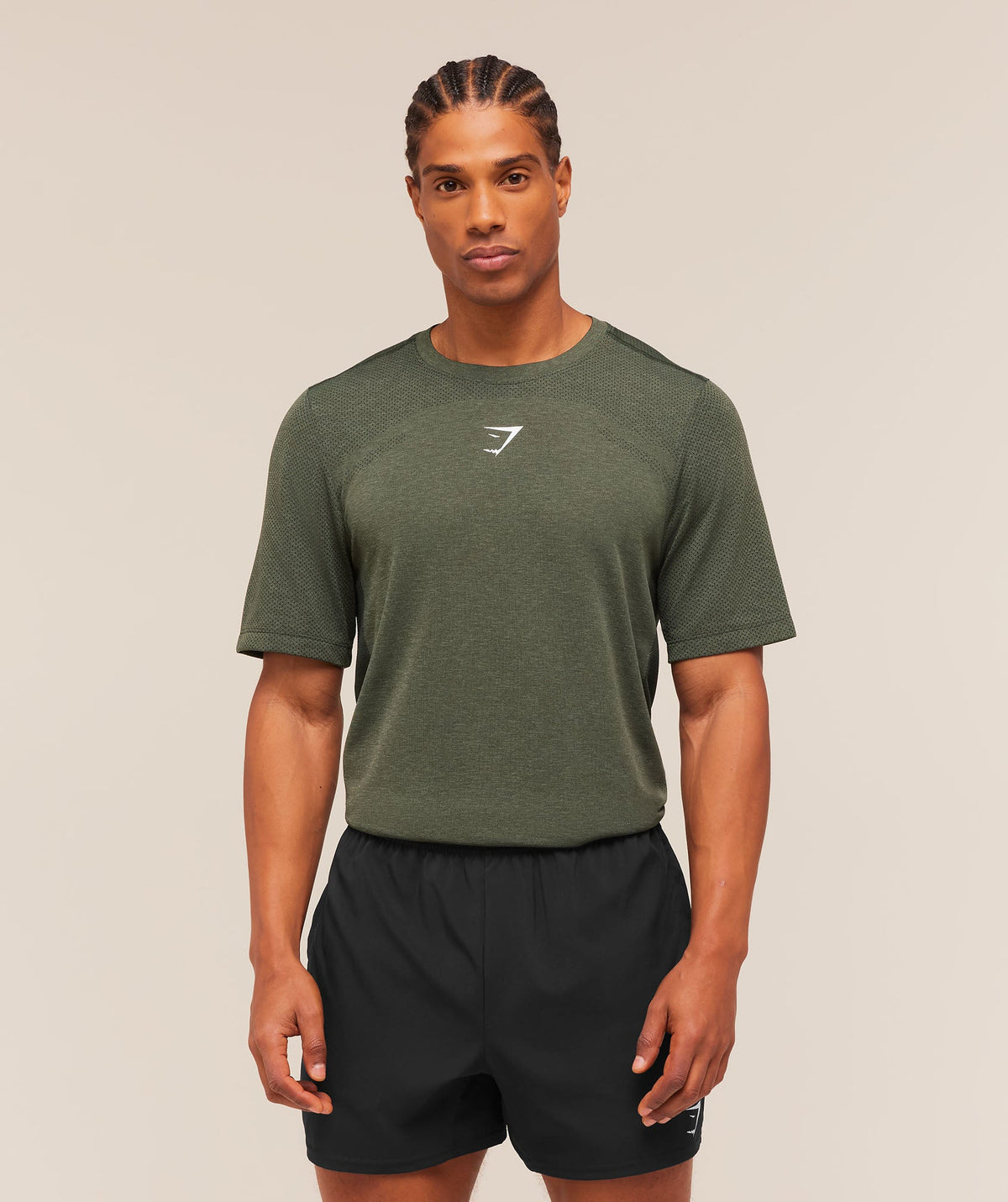 Lightweight Seamless T-Shirt - Strength Green/Marl ;)