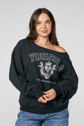 Off-shoulder Pullover