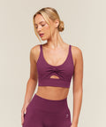 Twist Front Sports Bra - Strength Pink ;)