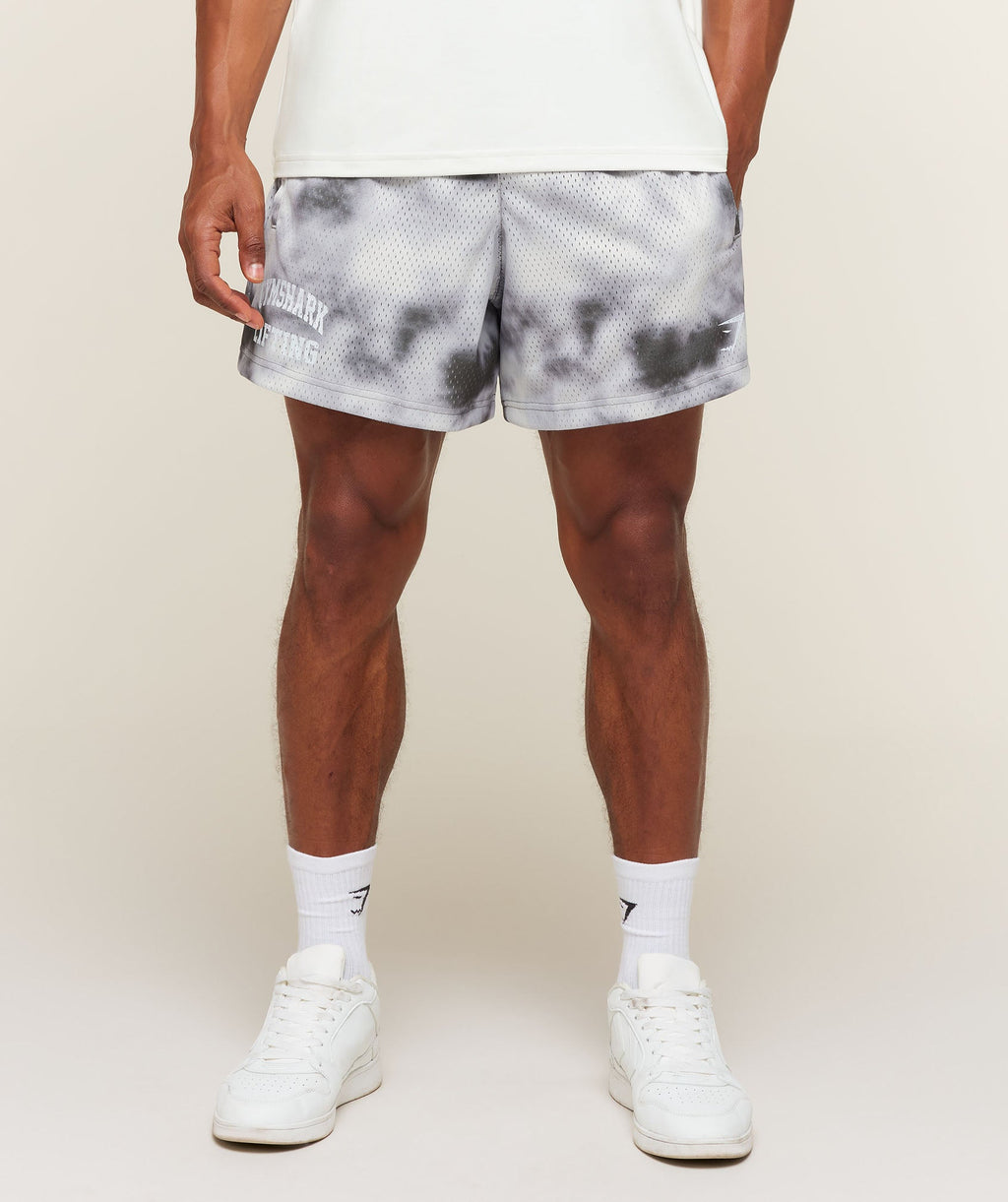 Lifting Mesh 5" Shorts - Mist Grey