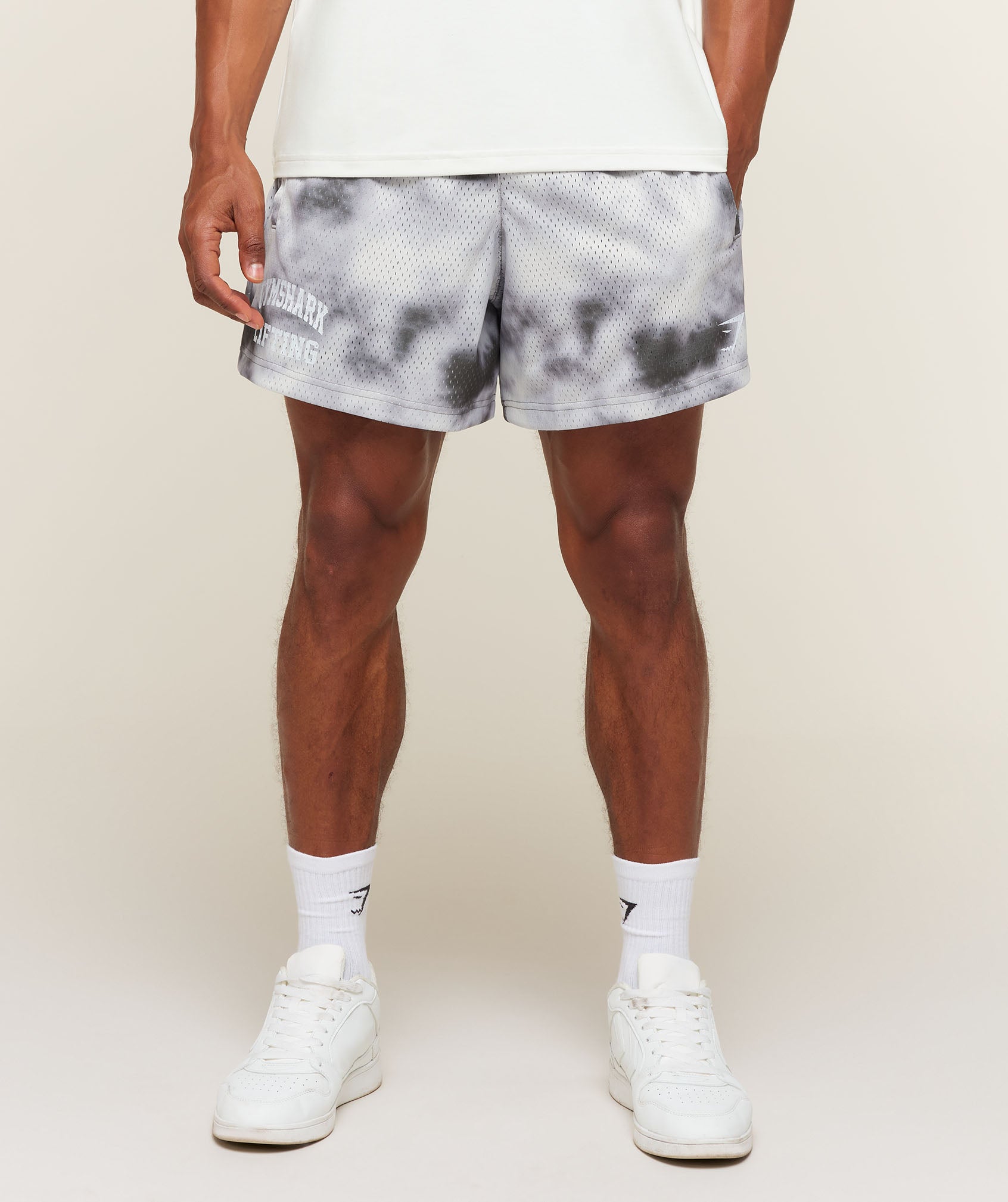 Lifting Mesh 5" Shorts - Mist Grey