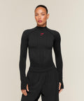 Onyx V1 Long Sleeve - Black/Onyx Grey/Carmine Red