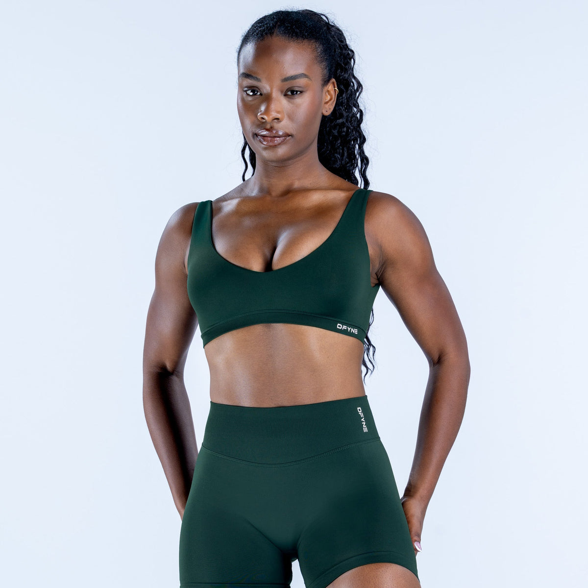 Impact Scoop Back Bra Pine
