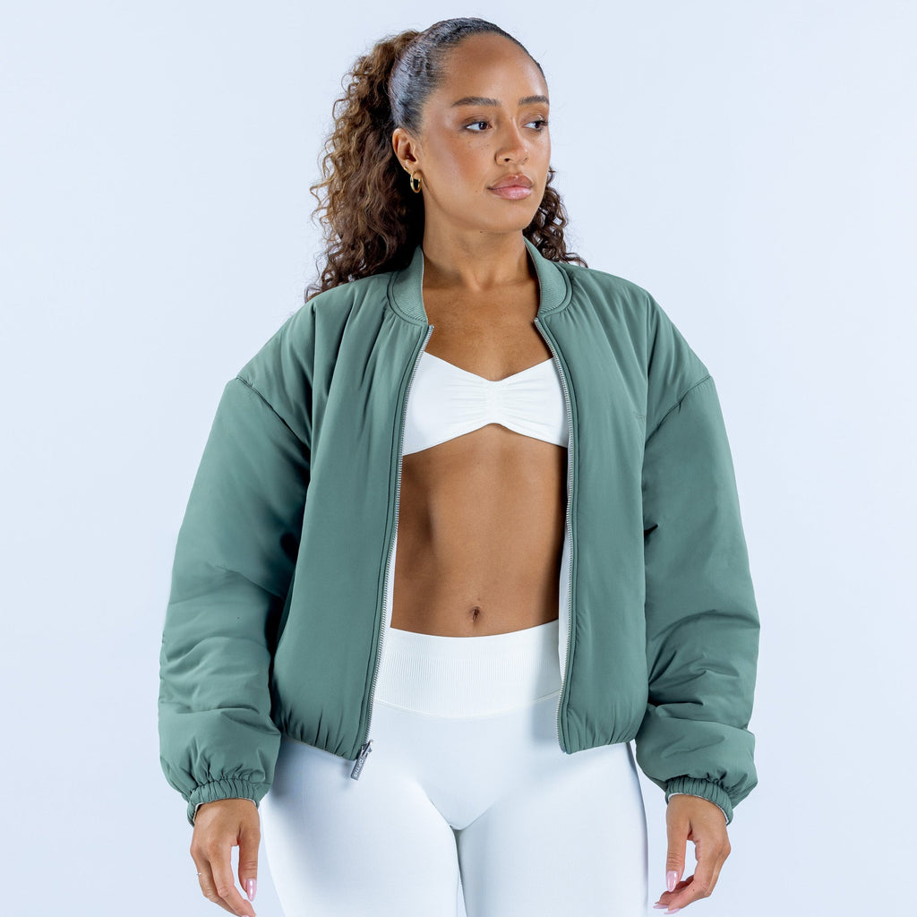 Revive Reversible Bomber Jacket Pistachio / Lunar Rock