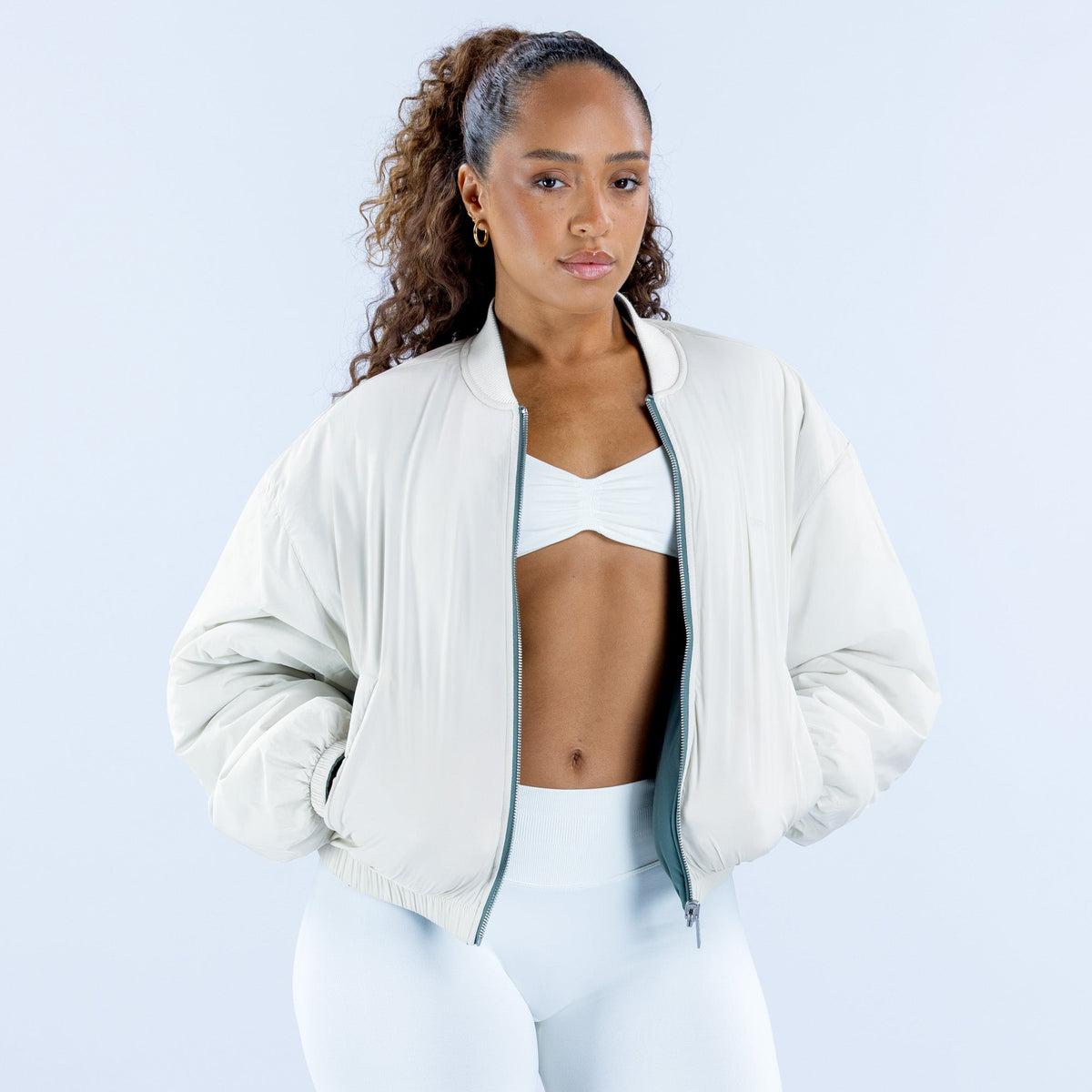 Revive Reversible Bomber Jacket Pistachio / Lunar Rock