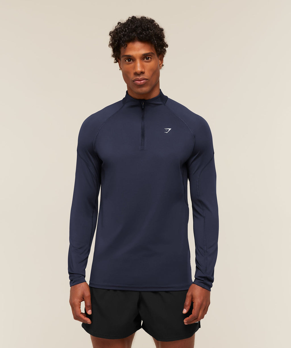 Performance 1/4 Zip - Heavy Blue