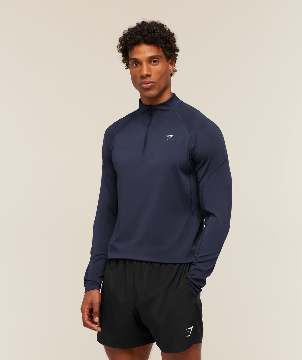 Performance 1/4 Zip - Heavy Blue