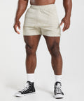 Power 5" Short - Pebble Grey Print