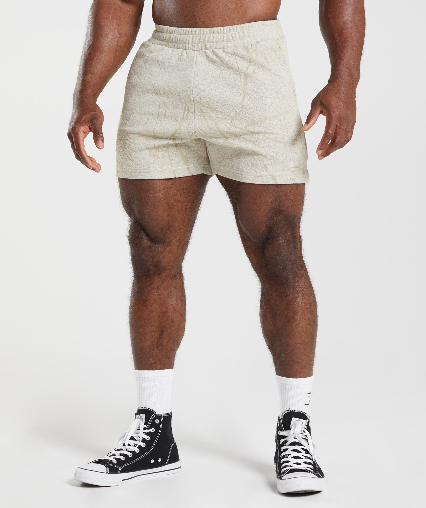 Power 5" Short - Pebble Grey Print