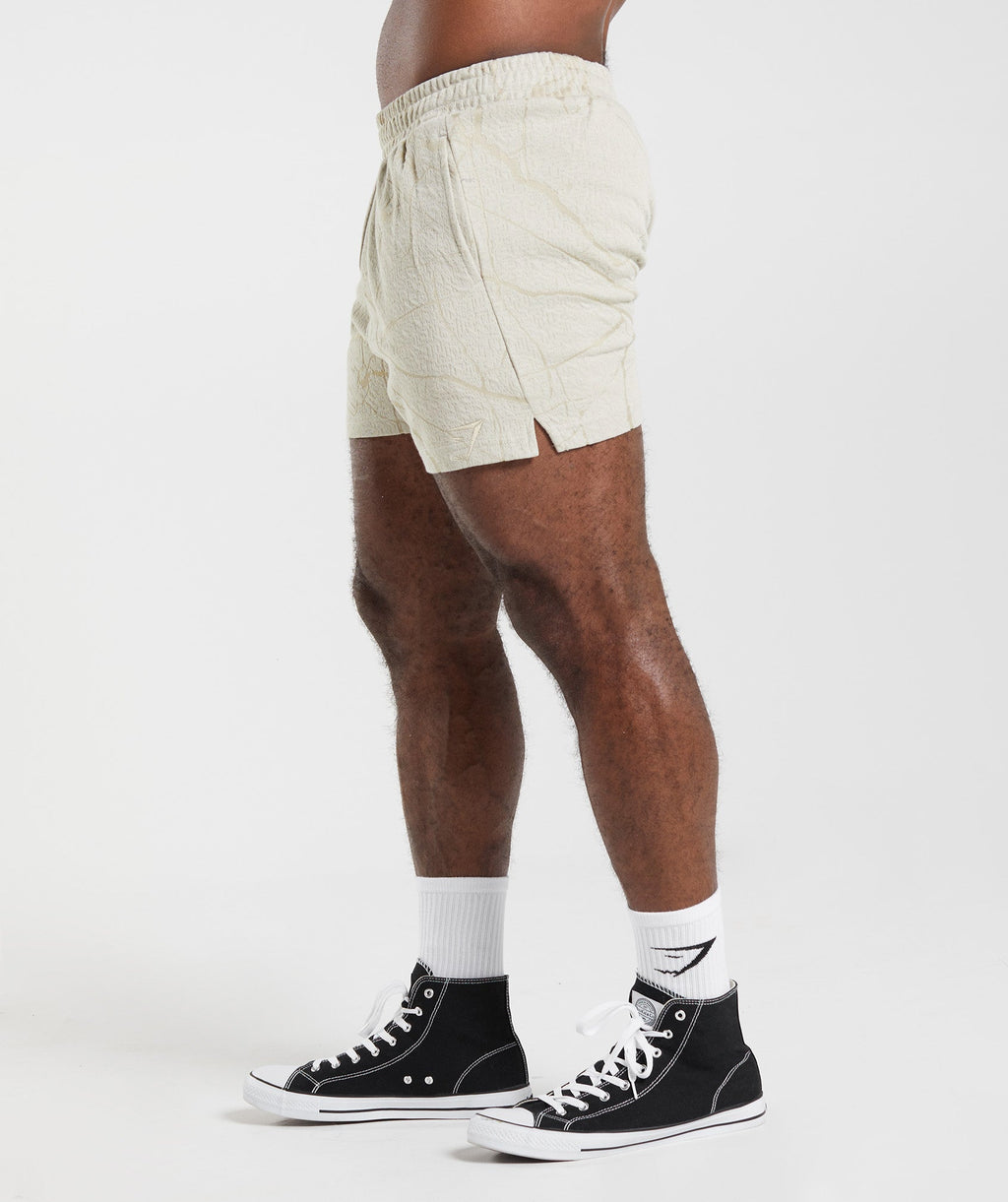 Power 5" Short - Pebble Grey Print
