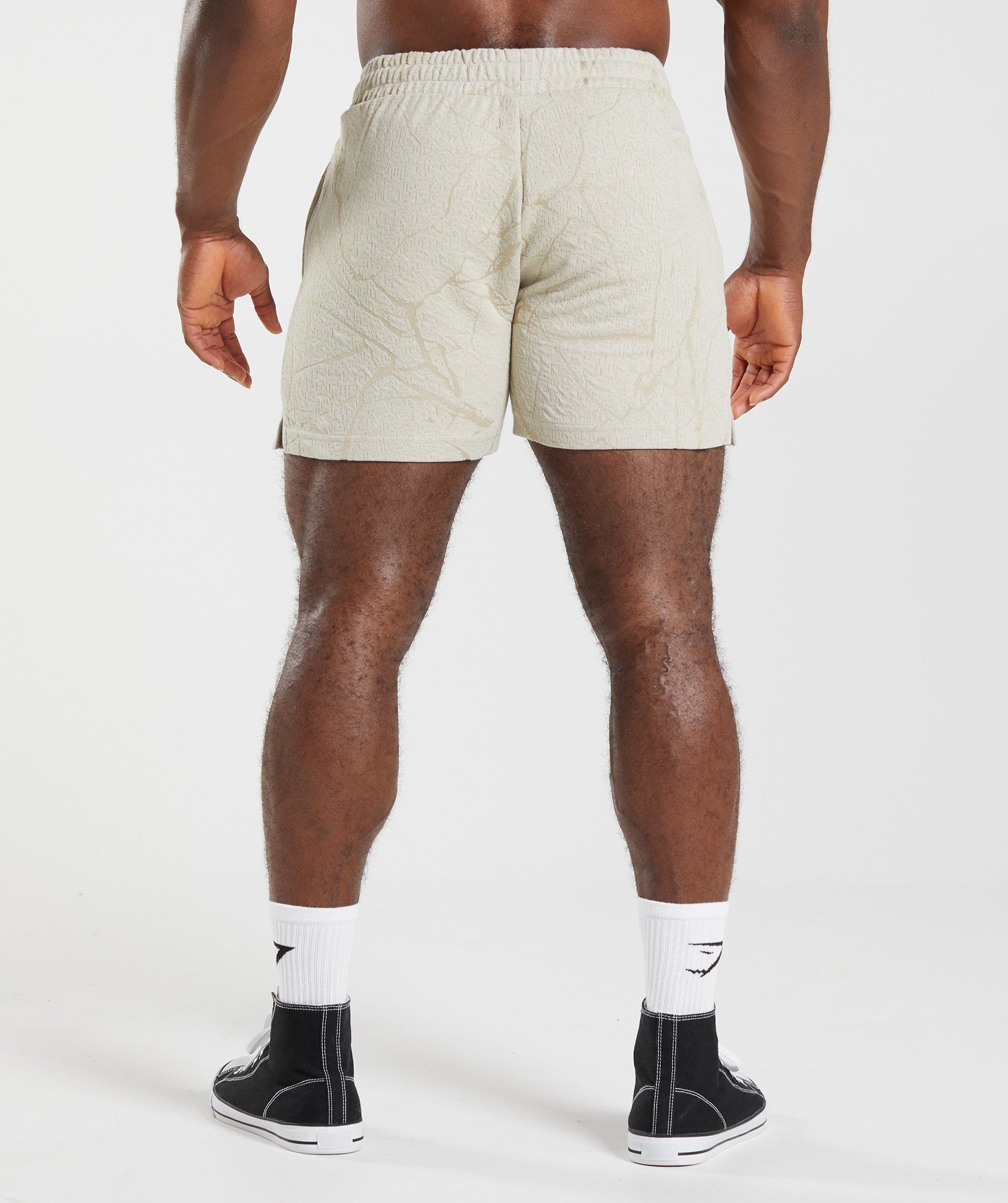Power 5" Short - Pebble Grey Print