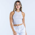 Revive Ribbed Vest Grey Marl