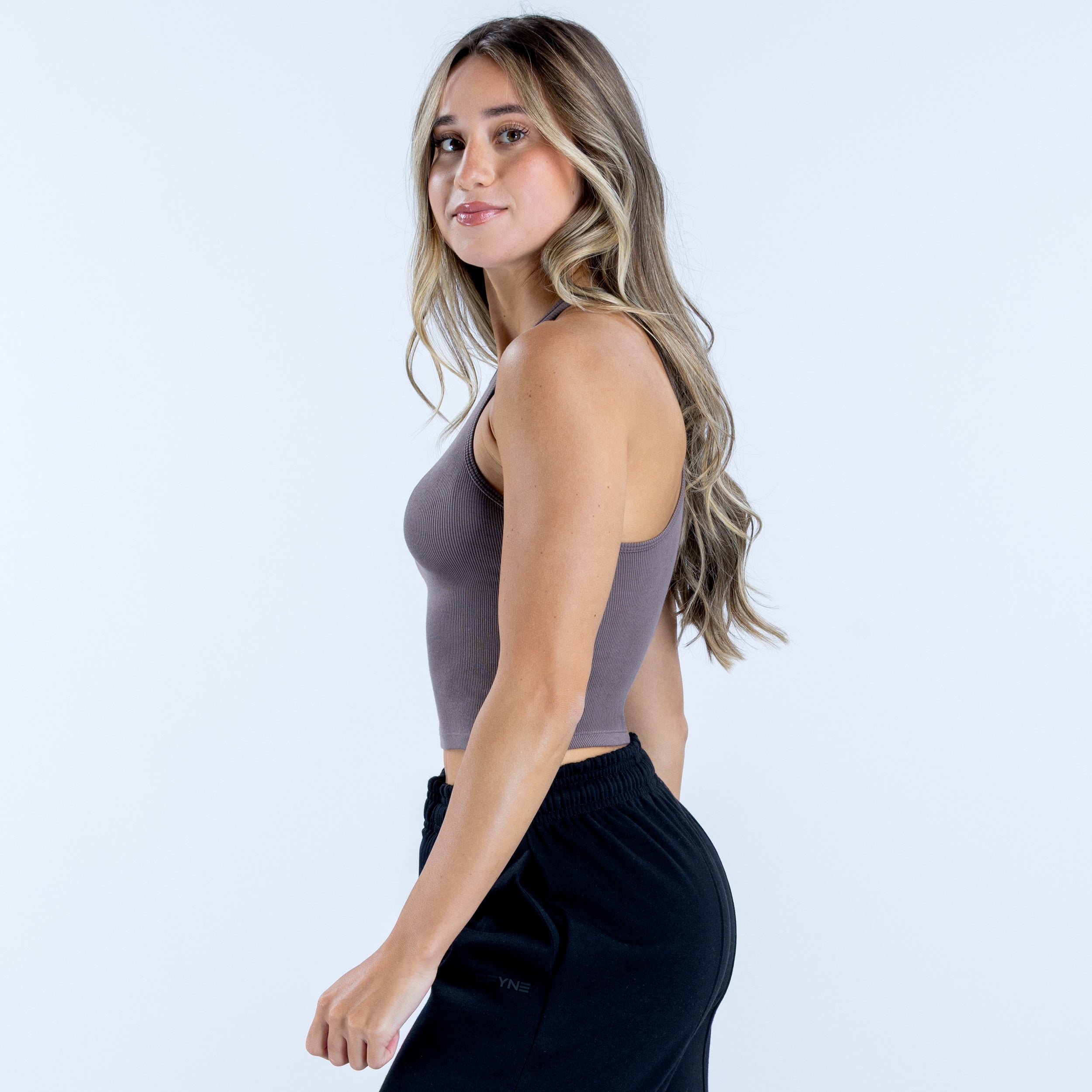Revive Ribbed Vest Truffle
