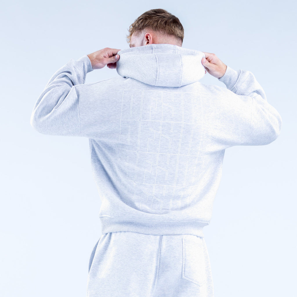 Recharge Graphic Hoodie Grey Marl