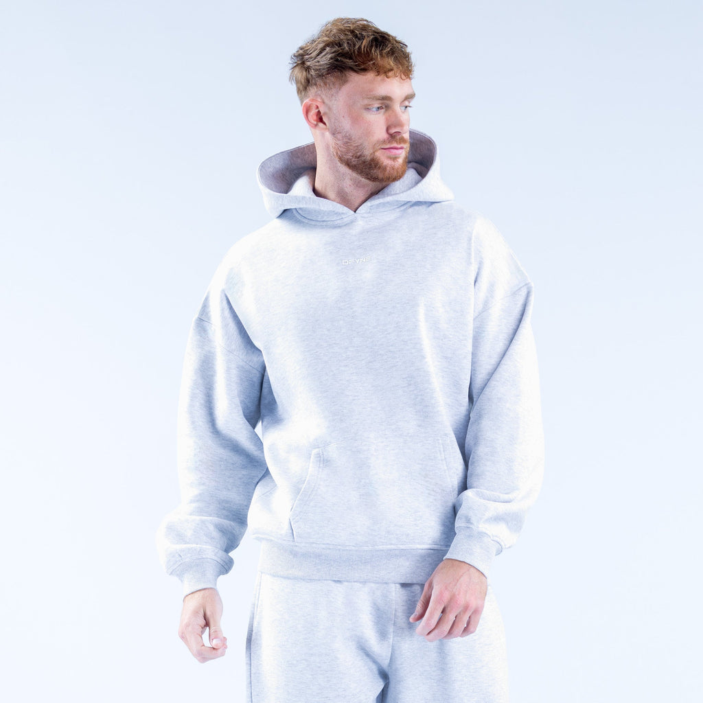 Recharge Graphic Hoodie Grey Marl