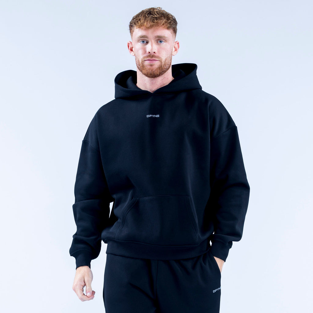 Recharge Graphic Hoodie Midnight Black