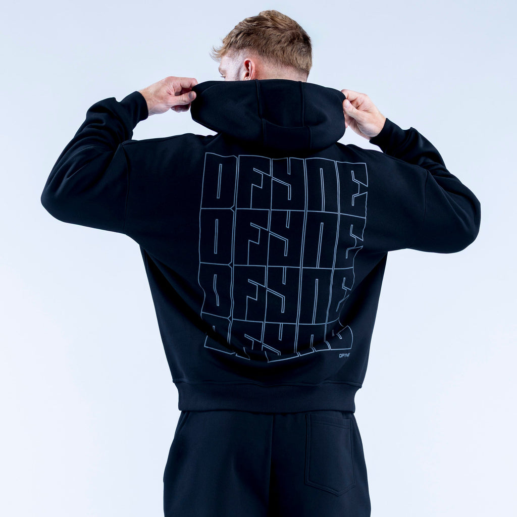 Recharge Graphic Hoodie Midnight Black