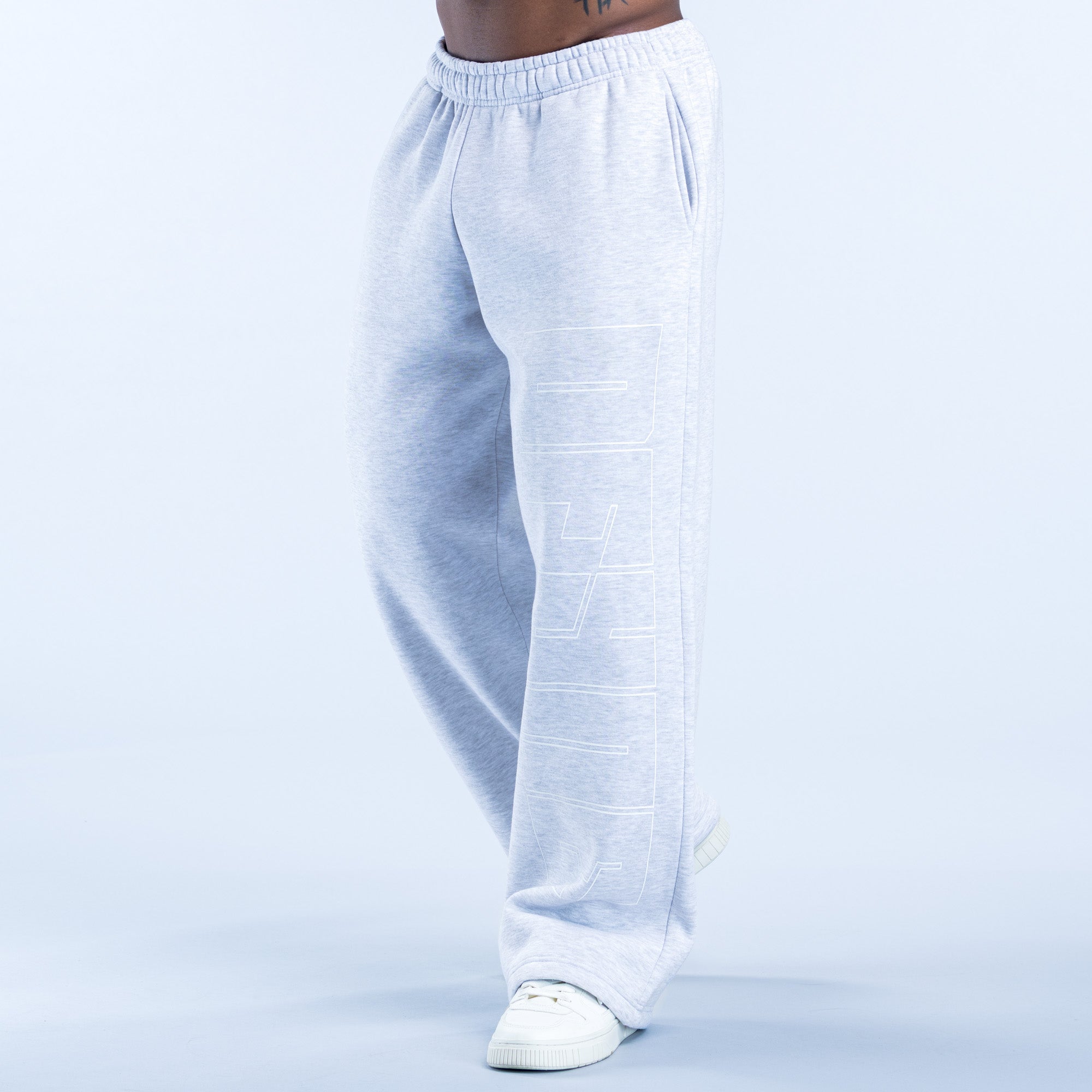 Recharge Graphic Straight Leg Joggers Grey Marl