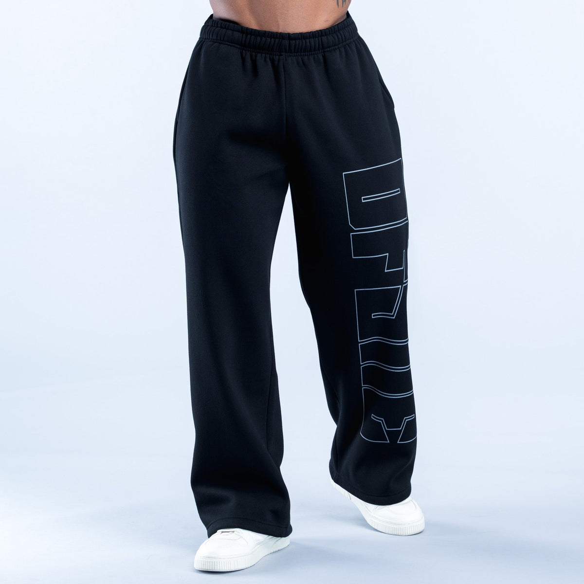 Recharge Graphic Straight Leg Joggers Midnight Black