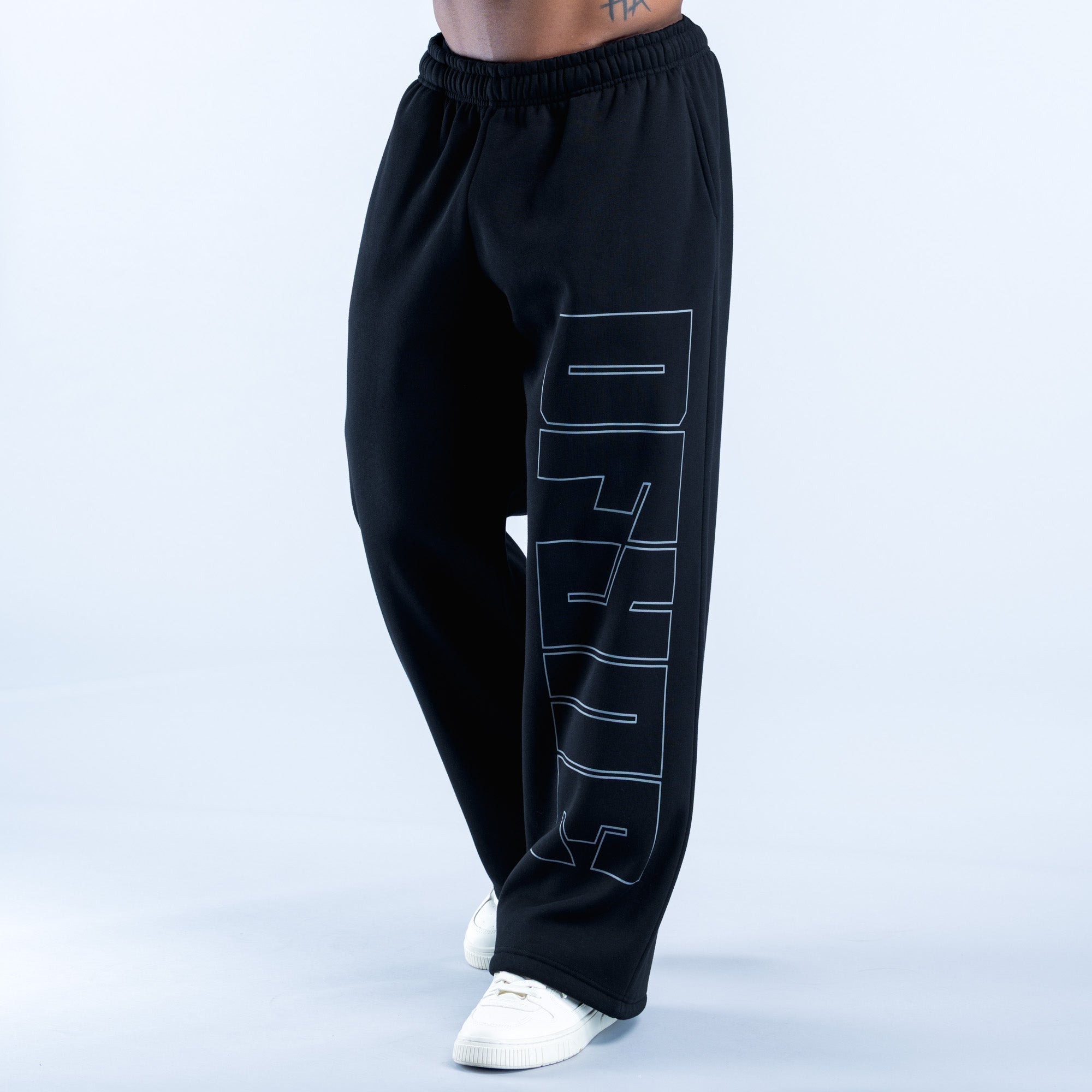 Recharge Graphic Straight Leg Joggers Midnight Black