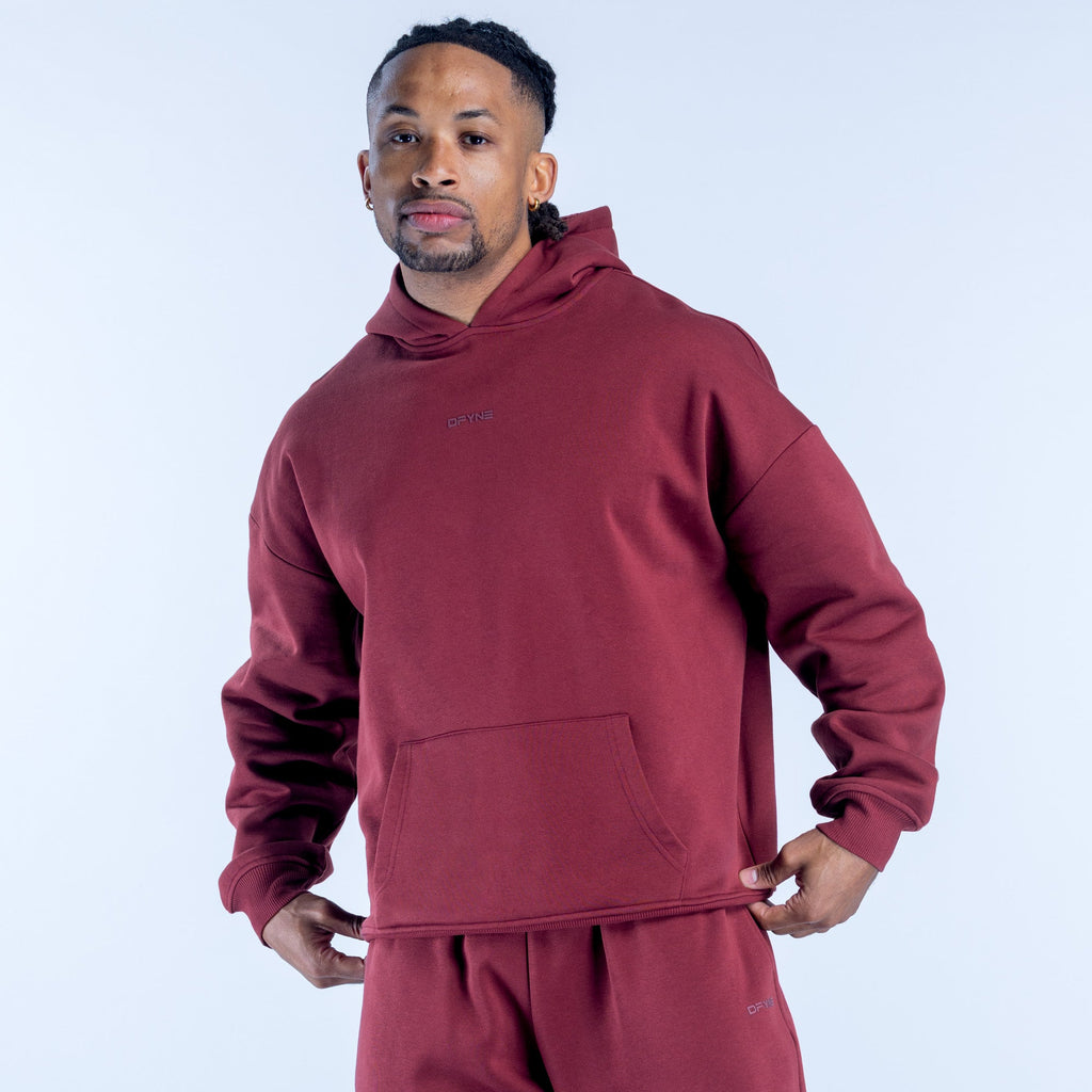 Recharge Graphic Hoodie Burgundy