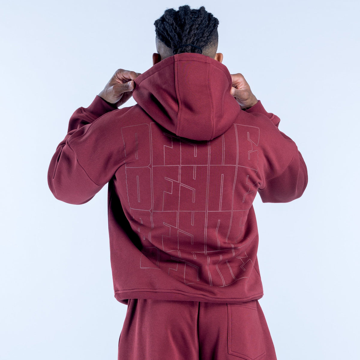 Recharge Graphic Hoodie Burgundy
