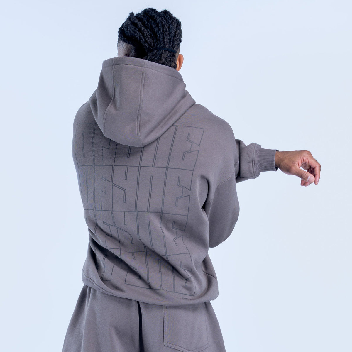 Recharge Graphic Hoodie Smoke