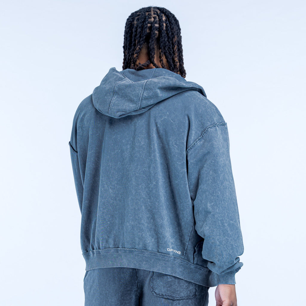 Recharge Washed Zip Hoodie Slate Grey