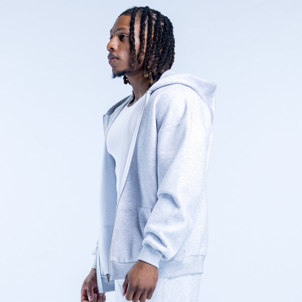 Recharge Zip Hoodie Grey Marl