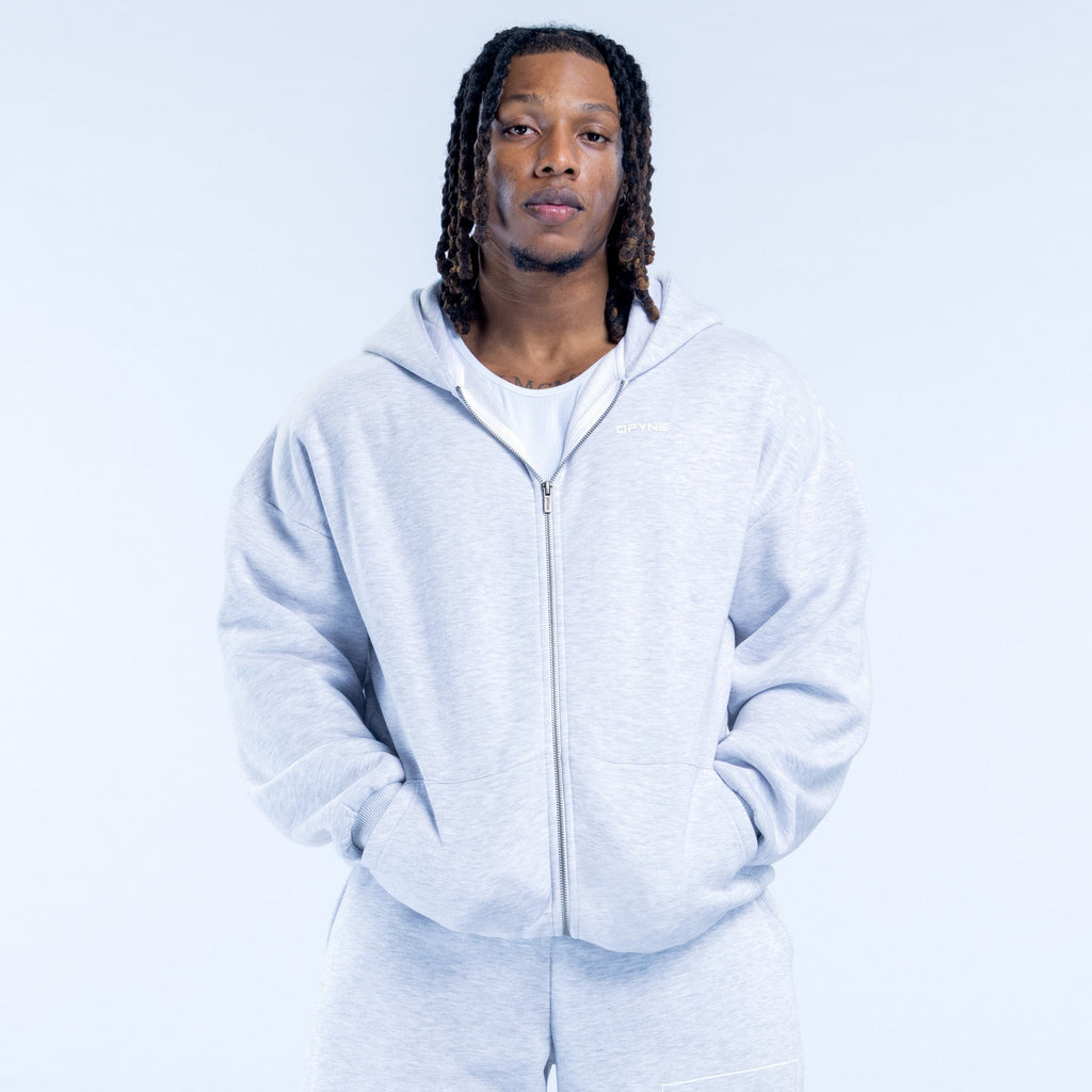 Recharge Zip Hoodie Grey Marl
