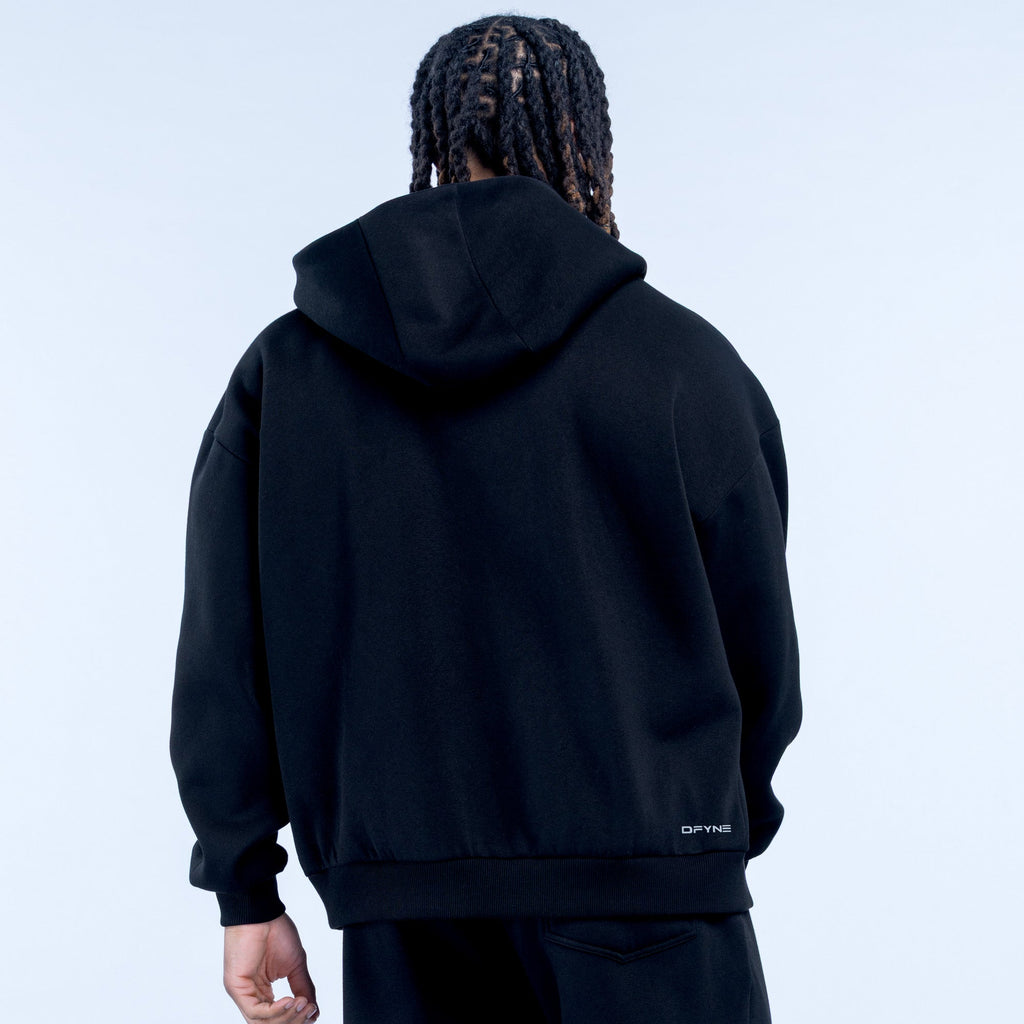 Recharge Zip Hoodie Midnight Black