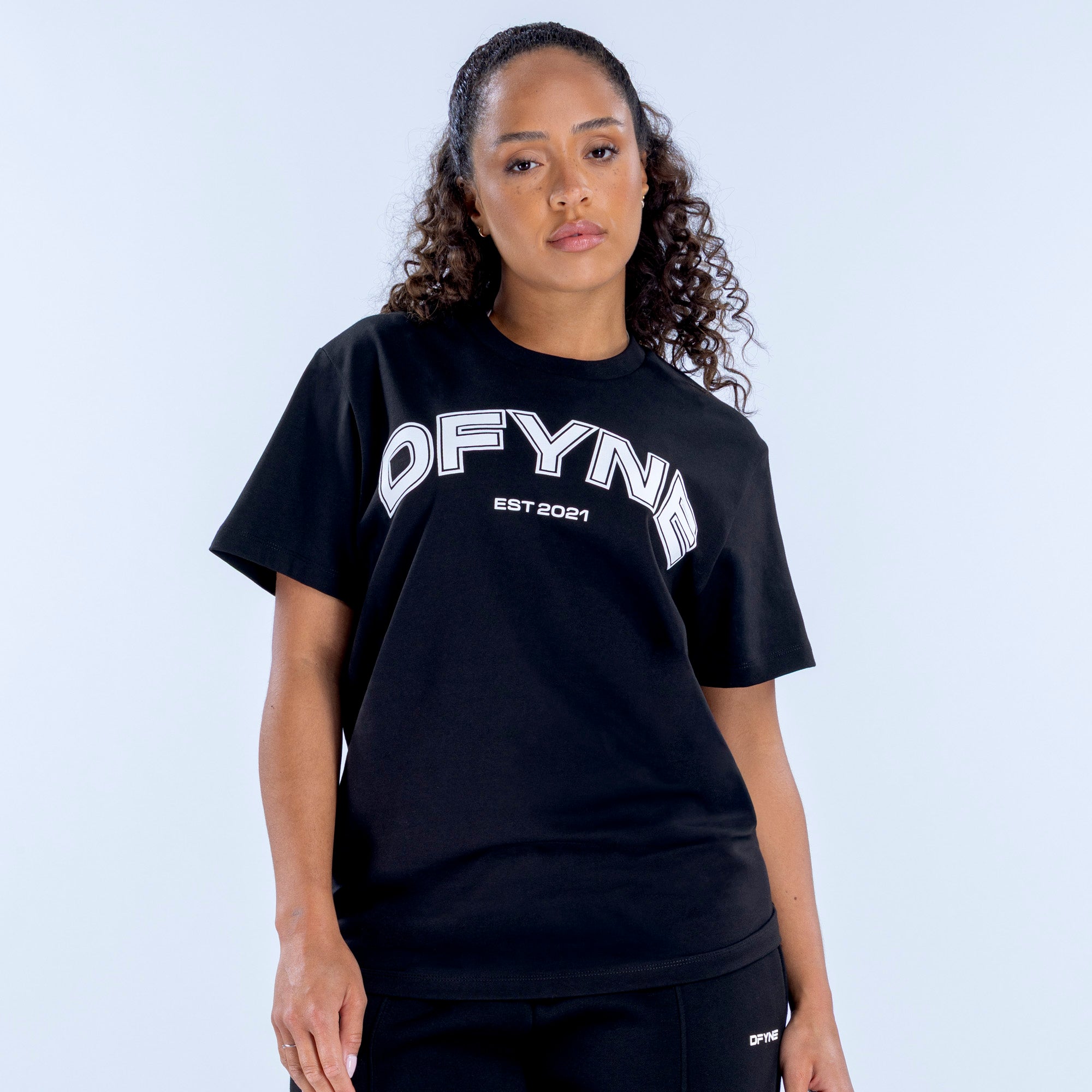 Revive Oversized Graphic Tee Midnight Black