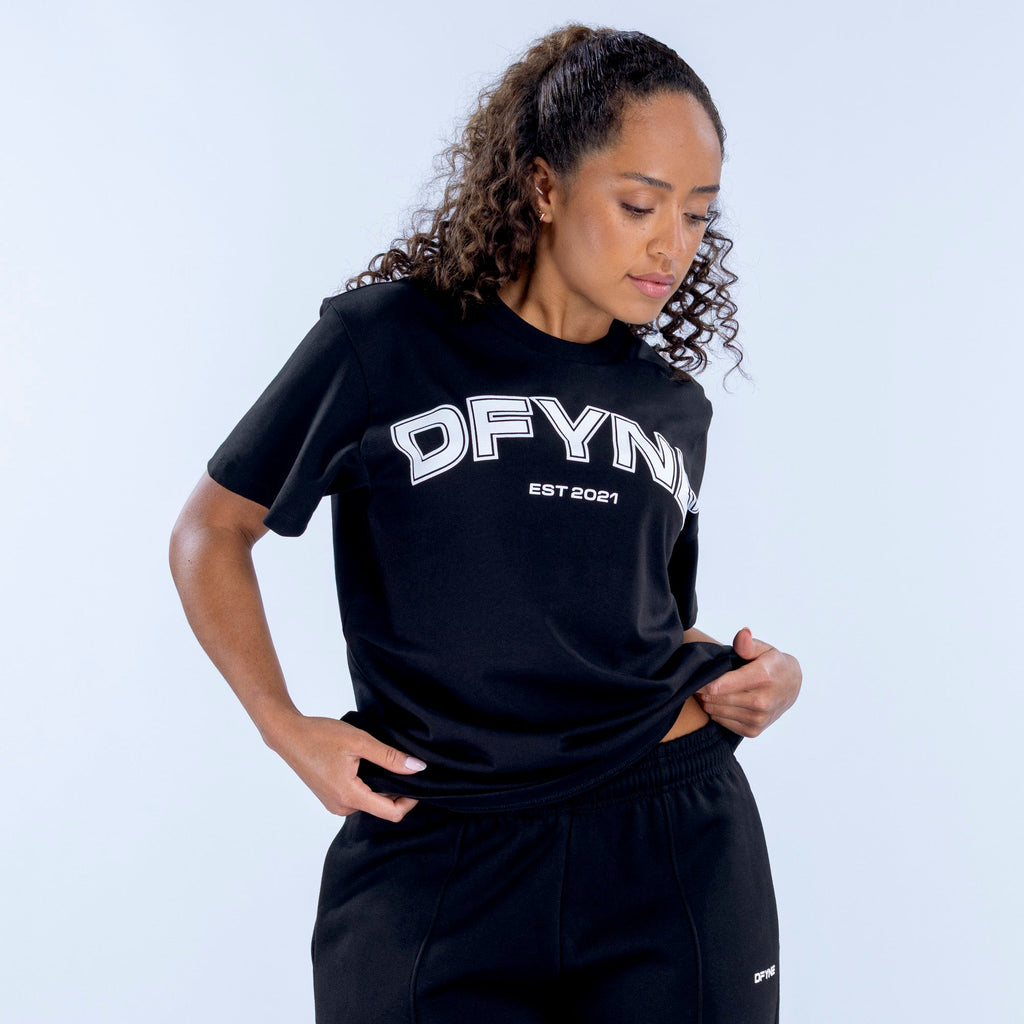 Revive Oversized Graphic Tee Midnight Black
