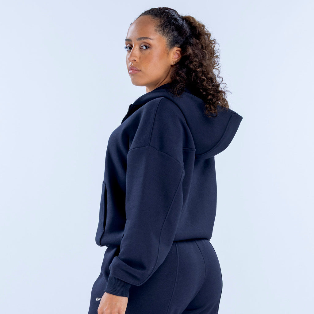 Revive Zip Hoodie Navy