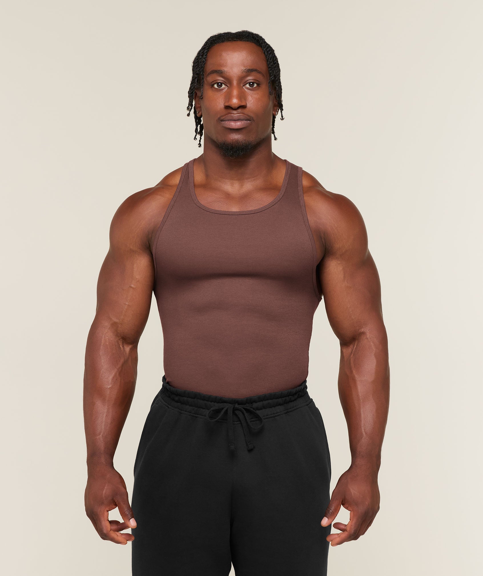 Ribbed Tank 1PK - Espresso Brown ;)