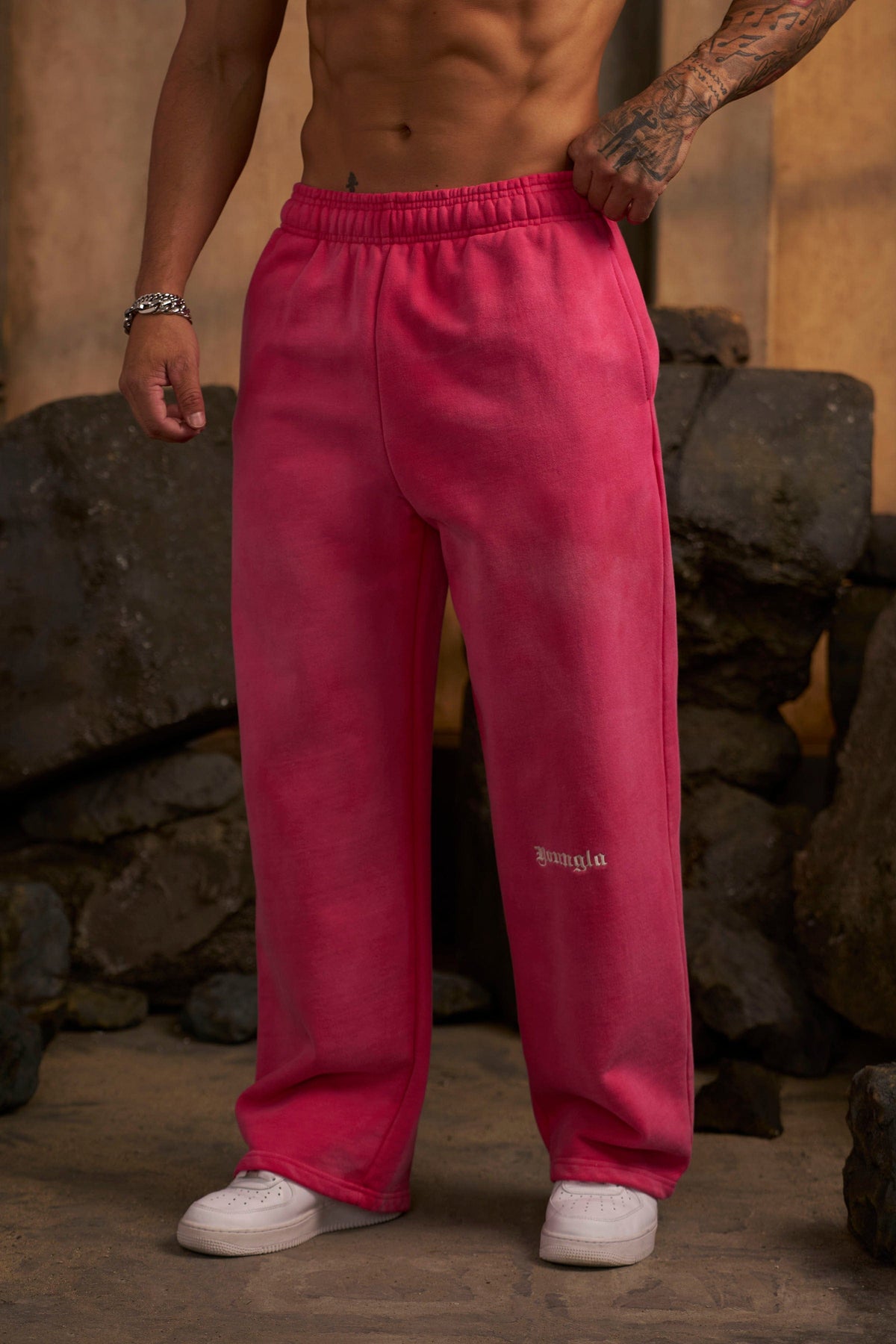 Core Baggy Sweats - Pink Wash